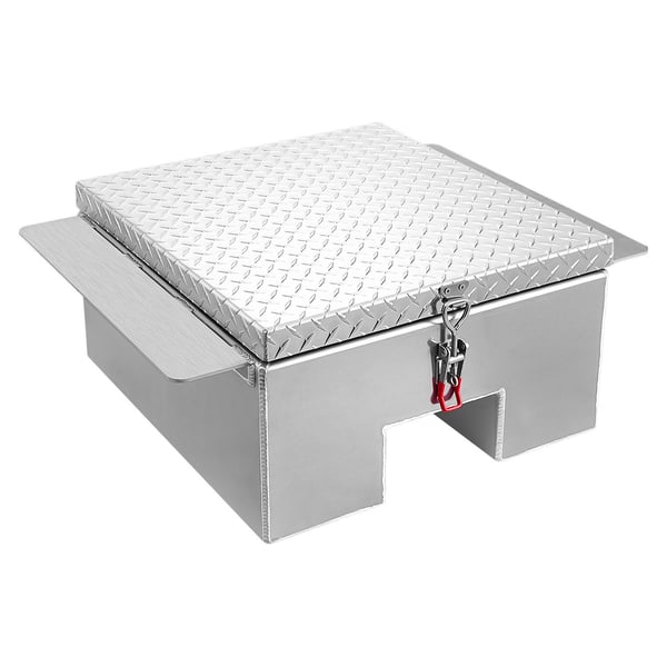 Lastbilsflak Verktygslåda 77x61x31 cm Silver Aluminium Förvaring