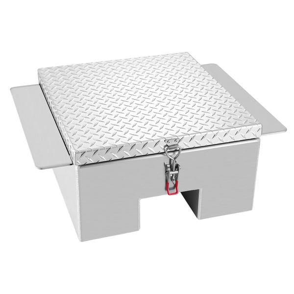 Lastbilsflak Verktygslåda 77x61x31 cm Silver Aluminium Förvaring