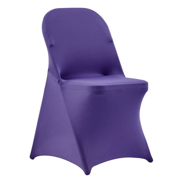 Tuolinpäälliset, 50 kpl, 45x46x77 cm, violetti, polyesteri spandex
