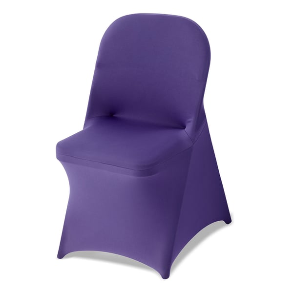 Stolsöverdrag, 50-pack, 45x46x77 cm, Lila, Polyester Spandex