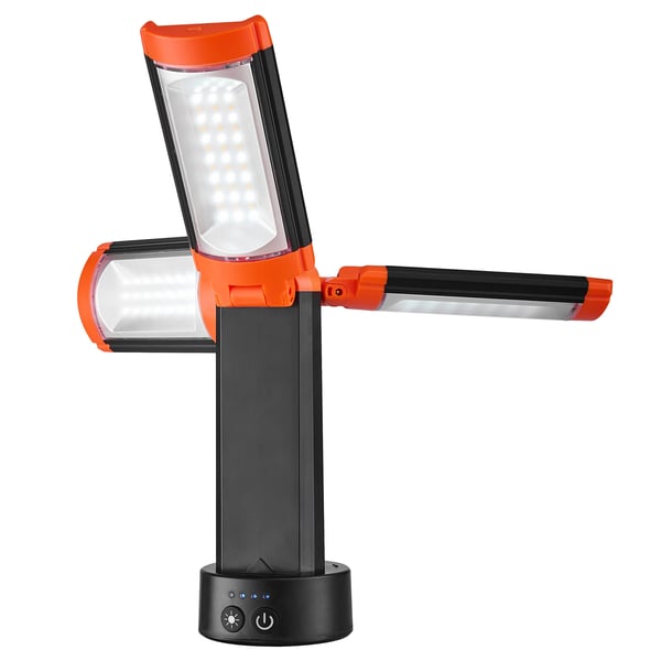 LED Arbetslampa, Uppladdningsbar sladdlös med stativ, 9x21,5 cm, Justerbar belysning