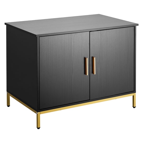 Kattebakke Skjul, 70x45x54,5 cm, Sort, Metalben