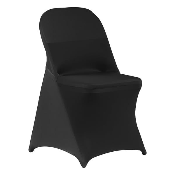 Tuolinpäälliset, 150 kpl, 45x46x77 cm, musta, polyesteri spandex