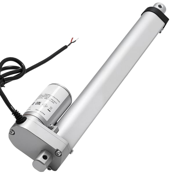 Lineaarinen toimilaite, 250 mm iskunpituus 15 mm/s 1000N, 370x75x40 mm, alumiini