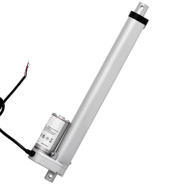 Lineaarinen toimilaite, 250 mm iskunpituus 15 mm/s 1000N, 370x75x40 mm, alumiini