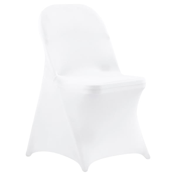 Stolbetræk, 150 stk., 45x46x77 cm, Hvid, Polyester Spandex
