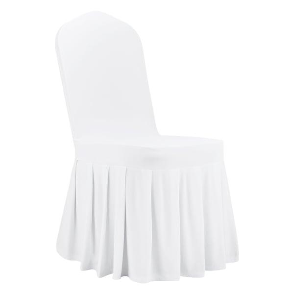 Tuolinpäälliset, 30 kpl, 51x45x95 cm, valkoinen, polyesteri spandex
