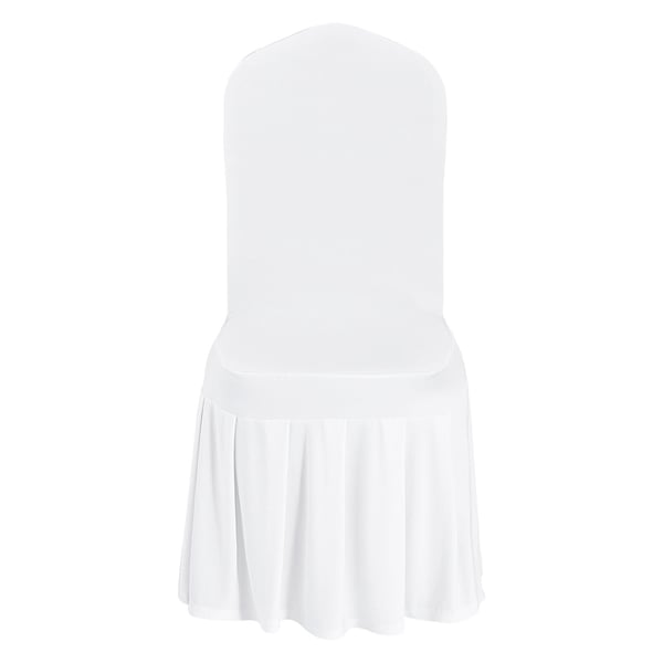 Tuolinpäälliset, 30 kpl, 51x45x95 cm, valkoinen, polyesteri spandex
