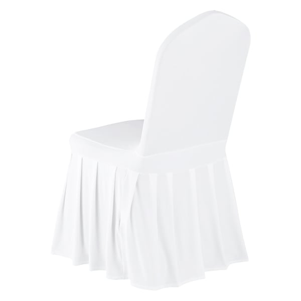 Tuolinpäälliset, 30 kpl, 51x45x95 cm, valkoinen, polyesteri spandex
