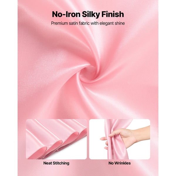 Stolsband, 275x17 cm, Roséguld, Satin