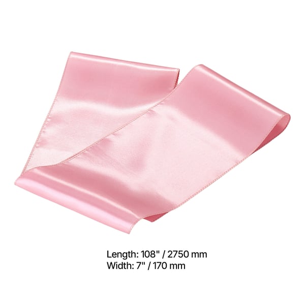 Stolsband, 275x17 cm, Roséguld, Satin