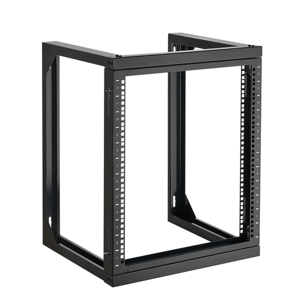 Väggmonterat serverställ, 52x45,5 cm, svart, kolstål