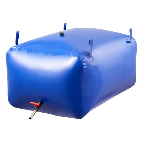 Vesisäiliöpussi 101x60x45 cm sininen, kannettava taitettava PVC
