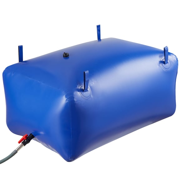 Vesisäiliöpussi 101x60x45 cm sininen, kannettava taitettava PVC