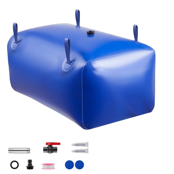 Vandopbevaringsblære 101x60x45 cm Blå, PVC, Sammenklappelig, Opbevaring