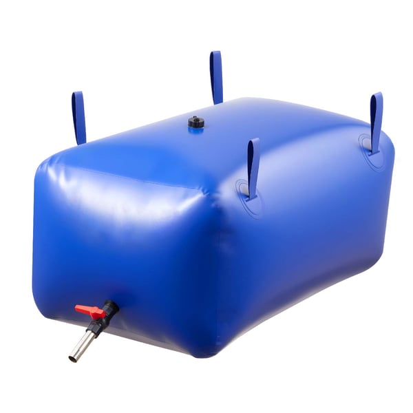 Vandopbevaringsblære 101x60x45 cm Blå, PVC, Sammenklappelig, Opbevaring