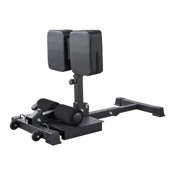 Sissy squat maskine, 115x48.9x73 cm, sort, sammenklappeligt fitnessudstyr