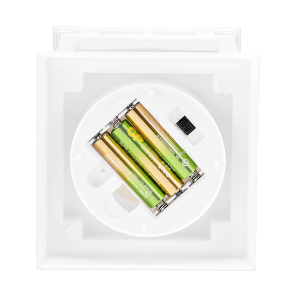 Ljusstakelykta Set, 12 delar, 10.5x10.5x24 cm, Vit, Plast