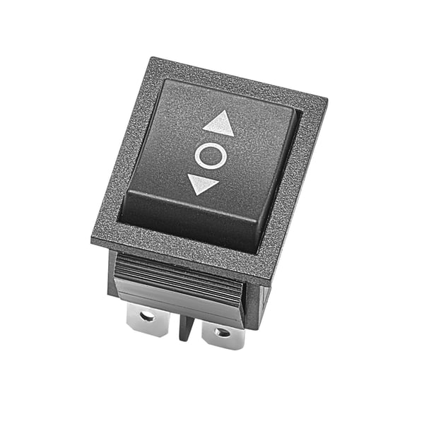 Vippeafbryder, 6-benet Momentan DPDT 3-position Polaritetsskifter, 31x25,2x31,8 mm