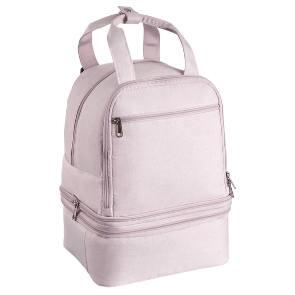 Bröstpump Ryggsäck, 27x24x34 cm, Rosa, Isolerad Förvaring