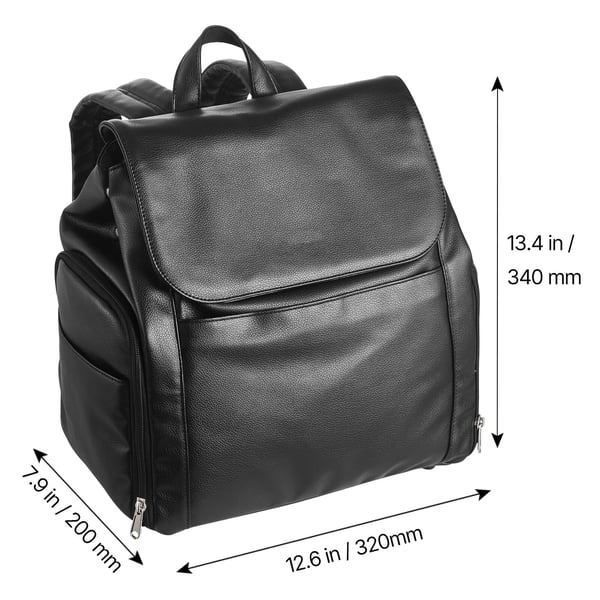 Brystpumpe Rygsæk, 32x20x34 cm, Sort, Isoleret Opbevaring
