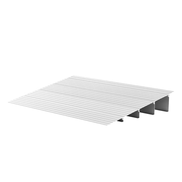 Tærskelrampe, 55x86,5x11,5 cm, Aluminium, Skridsikker, Handicapadgang