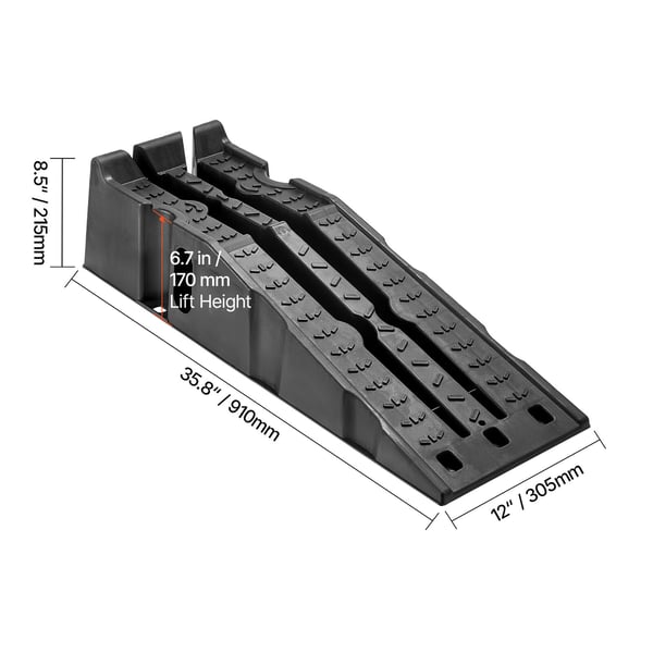 Bilramper, 91x30,5x21,5 cm, Sort, Kraftig