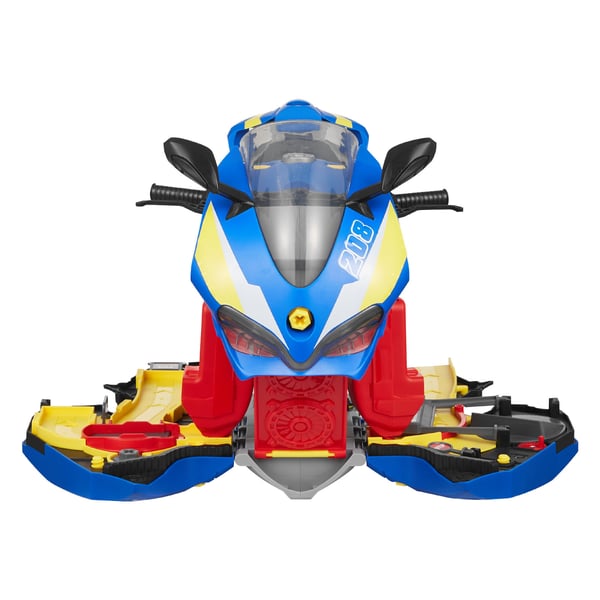 Motorcykelmotorsleksak, 39x41x27 cm, Blå, Mekanikerverkstadsset