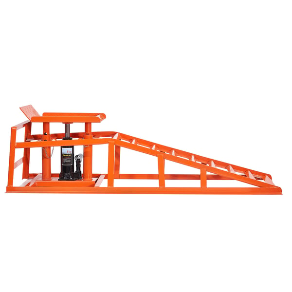 Hydrauliska bilramper, 1140x320x295 mm, röd, kraftig stål