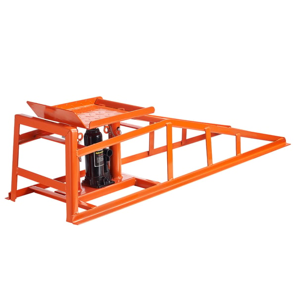 Hydrauliska bilramper, 1140x320x295 mm, röd, kraftig stål