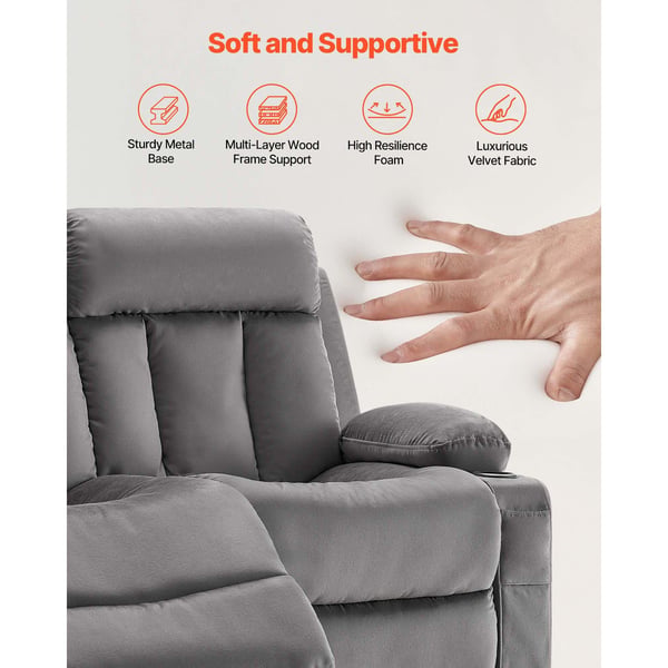Loveseat-lepotuolisohva, 90,3x165,5x87 cm, harmaa, sametti