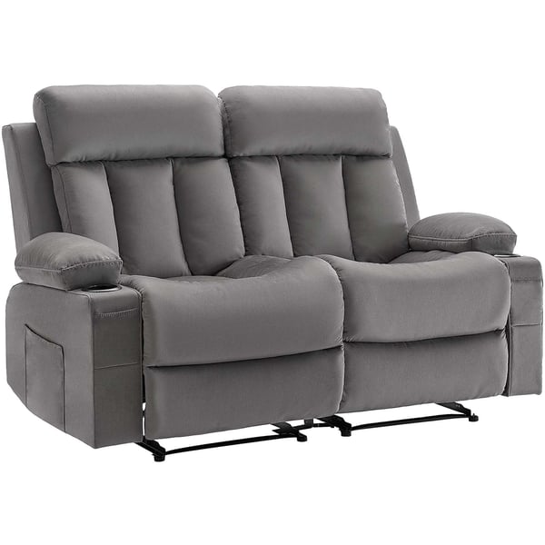 Loveseat-lepotuolisohva, 90,3x165,5x87 cm, harmaa, sametti
