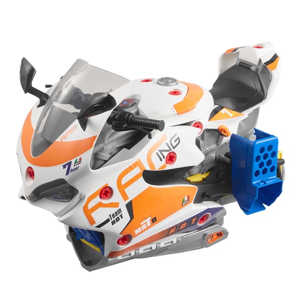 Motorcykelmotorsleksak, 39x41x27 cm, Gul, Mekanikerverkstadsset