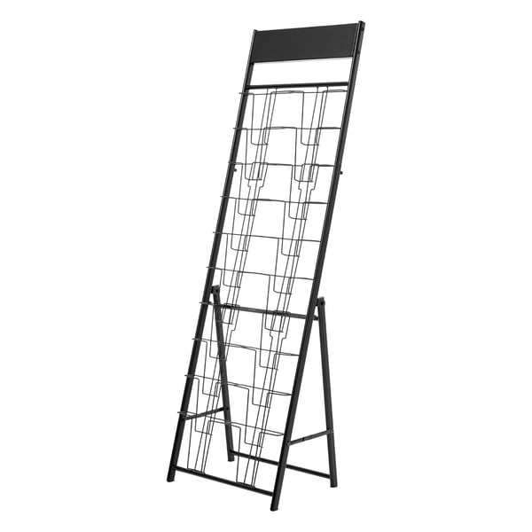Esiteteline, 490x333x1545 mm, musta, metalli