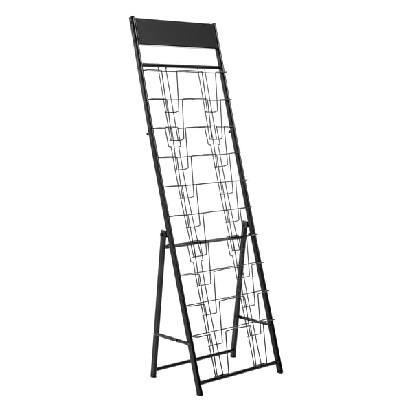 Esiteteline, 490x333x1545 mm, musta, metalli