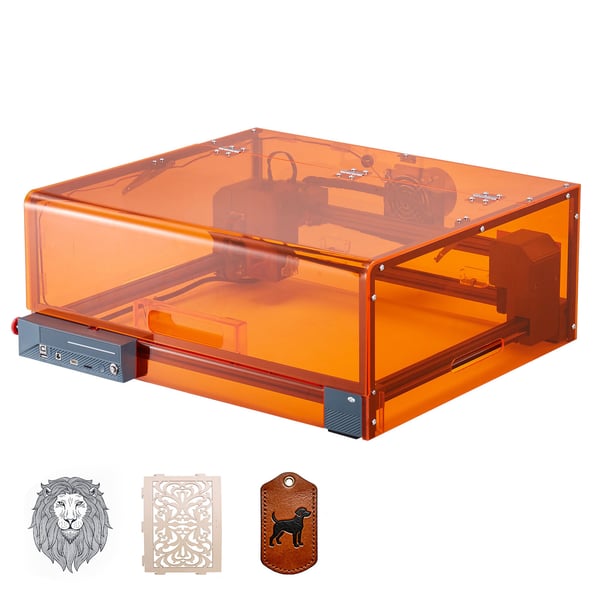 Laser-kaiverrus- ja leikkauskone, 300x300 mm, 20W, kotelo