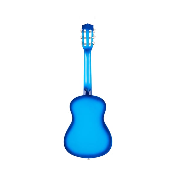 Klassisk guitar 78 cm blå, træ, startpakke