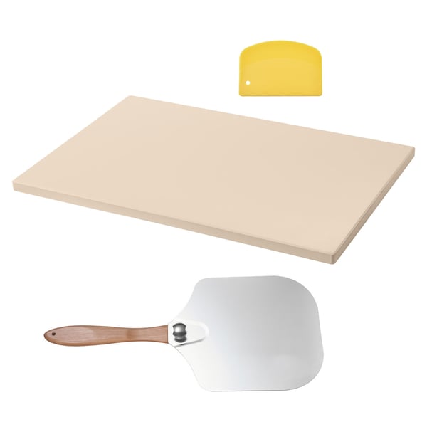 Pizzasten, 50.8x35.5x1.5 cm, Cordierit, Bagning