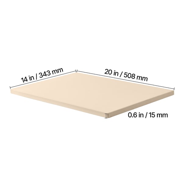 Pizzasten, 50.8x35.5x1.5 cm, Cordierit, Bagning