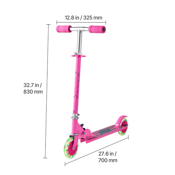 Sparkcykel, 70x32.5x83 cm, Rosa, Ram i aluminiumlegering