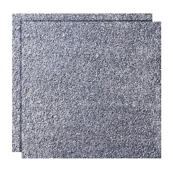 Tæppefliser, 457x457x12 mm, Grå, Selvklæbende Gulvbelægning