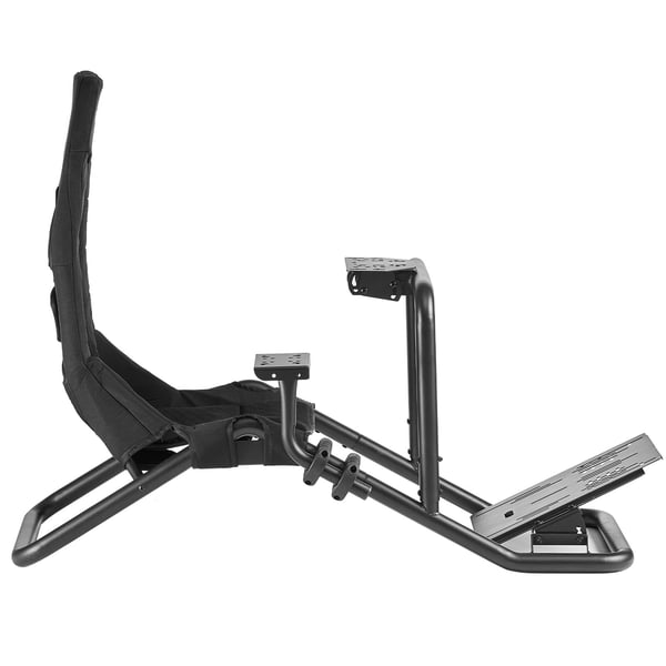 Rattstativ för racing, 196,6x71,5x72,9 cm, svart, simulatorsittbrunn