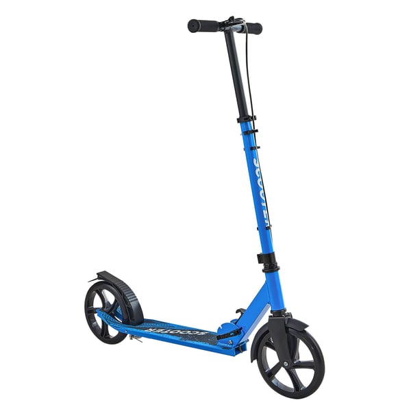 Sparkcykel, 90x38x100 cm, Svart+Blå, Justerbart Styre
