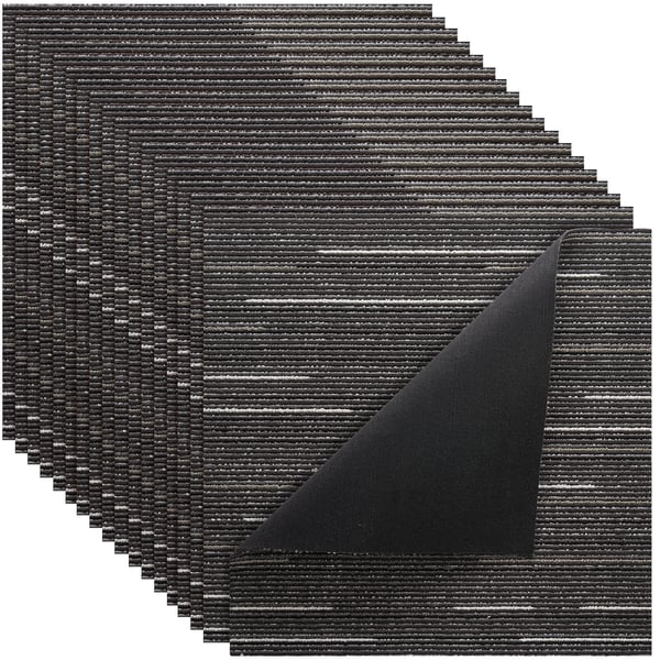 Tæppefliser, 61x61x0,6 cm, Grå, Blød Polstret Modulært Gulv