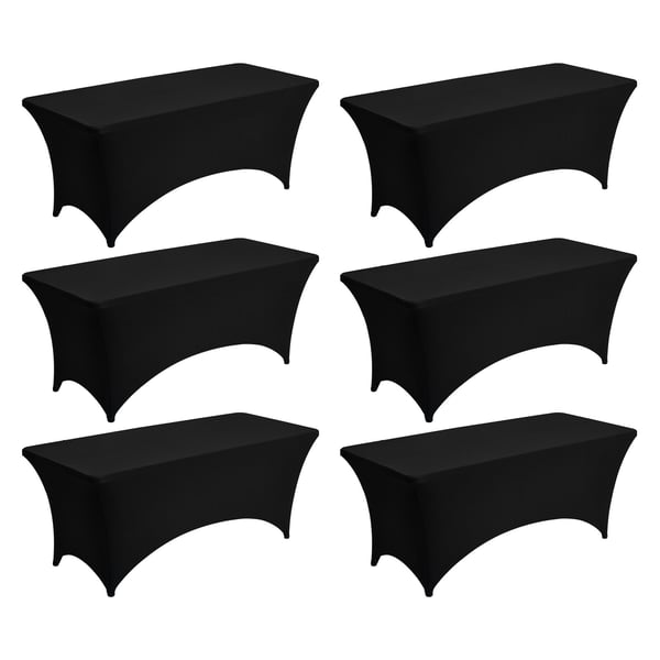 Bordduksset, 183x76x76 cm, Svart, Spandex