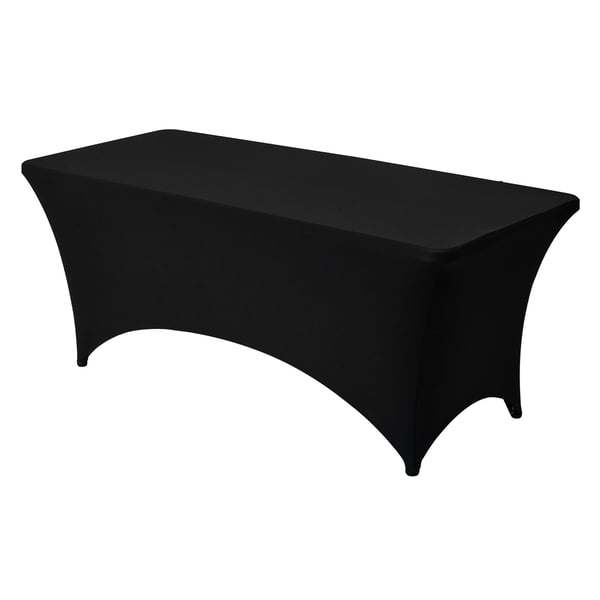 Bordduksset, 183x76x76 cm, Svart, Spandex
