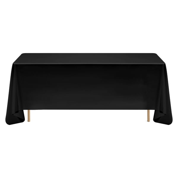 Borddukset, 177,8x304,8 cm, Svart, Polyestertextil
