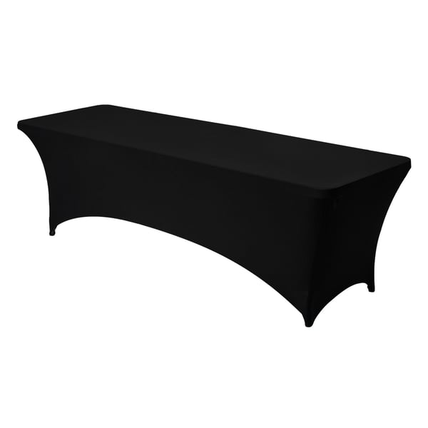 Bordsdukset, 244x76x76 cm, Svart, Spandex