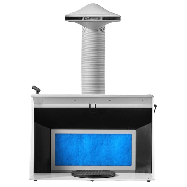 Airbrush sprøjtekabine, 54,5x47,5x37 cm, bærbar, dobbelt ventilator Airbrush sprøjtekabine, 54,5x47,5x37 cm, bærbar, dobbelt ventilator