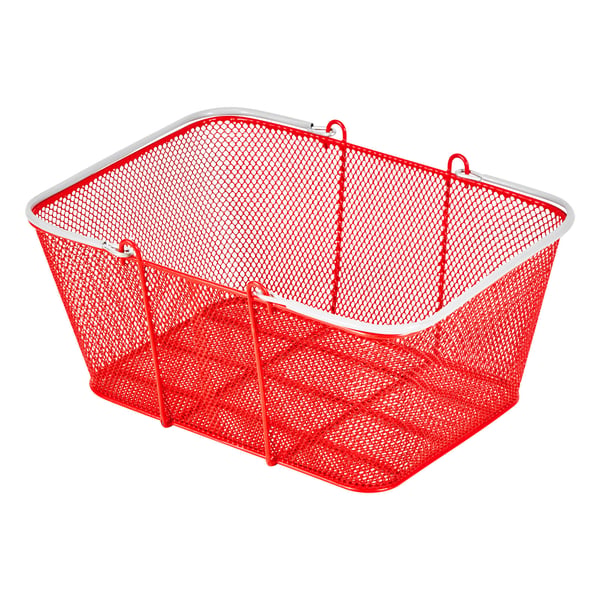Shoppingkorg, 16,5x12,6x7,5 cm, Röd, Metall